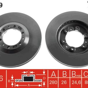 Disc frana TRW DF4029 ISUZU TROOPER II (UB) 3,059 cmc (4JG2 T) diesel 114 TRW DF4029 - imagine piesă auto ISUZU