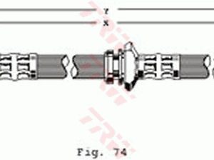Furtun frana TRW PHD163 ISUZU TROOPER I (UBS) 2,771 cmc (4JB1-TC) diesel 106 TRW PHD163 - imagine piesă auto ISUZU