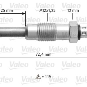 Bujie incandescenta VALEO 345100 ISUZU CAMPO (KB) 2,499 cmc (4JA1) diesel 75 VALEO 345100 - imagine piesă auto ISUZU