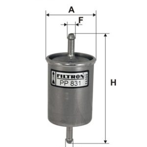 Filtru combustibil FILTRON PP 831 ISUZU TROOPER III 3,494 cmc (6VE1) benzina 215 FILTRON PP 831 - imagine piesă auto ISUZU