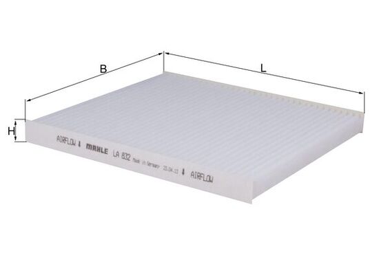 Filtru aer habitaclu MAHLE ORIGINAL LA 832 ISUZU D-MAX I (TFR, TFS) 2,499 cmc (4JA1-TC) diesel 77 MAHLE ORIGINAL LA 832 - imagine piesă auto ISUZU