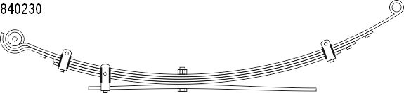 Pachet arc cu foi CS GERMANY 10.840.230.00 ISUZU D-MAX I (TFR, TFS) 2,499 cmc (4JA1-TC) diesel 77 CS GERMANY 10.840.230.00 - imagine piesă auto ISUZU