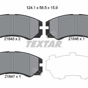 Set placute frana TEXTAR 2184501 ISUZU TROOPER II (UB) 3,059 cmc (4JG2 T) diesel 114 TEXTAR 2184501 - imagine piesă auto ISUZU