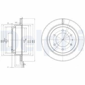Disc frana DELPHI BG3353 ISUZU TROOPER III 2,999 cmc (4JX1) diesel 159 DELPHI BG3353