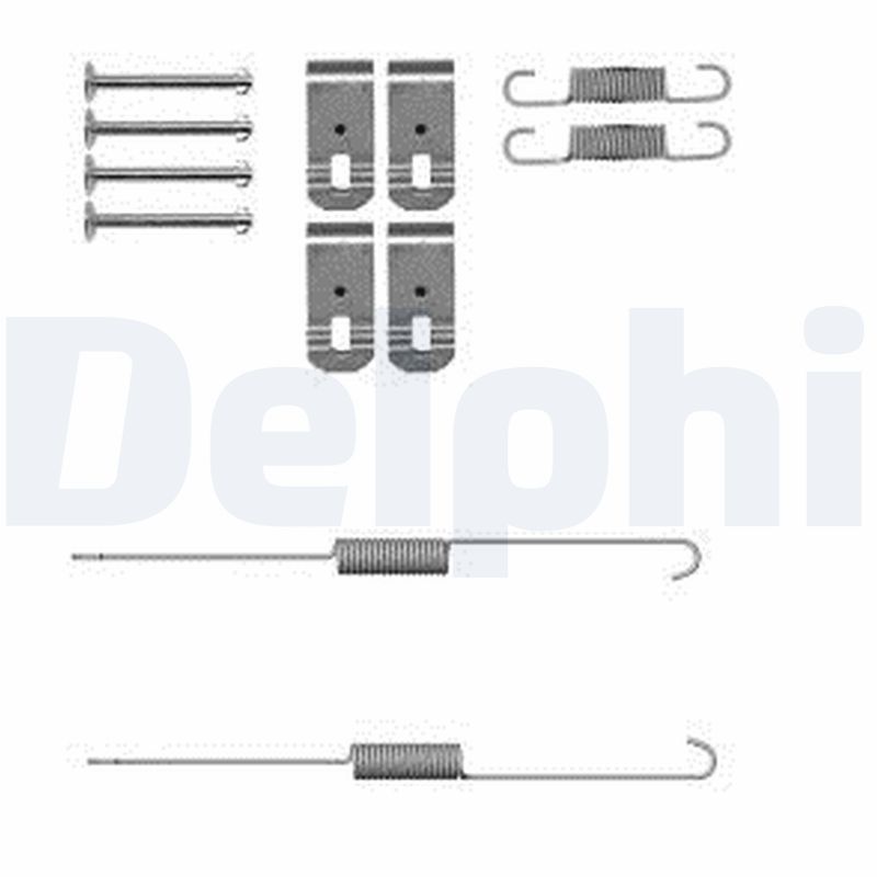 Set accesorii sabot de frana DELPHI LY1382 ISUZU D-MAX II (TFR, TFS) 1,898 cmc (RZ4E-TC) diesel 163 DELPHI LY1382