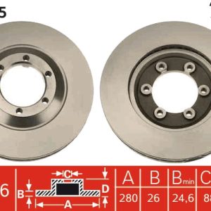 Disc frana TRW DF2795 ISUZU TROOPER II (UB) 3,059 cmc (4JG2 T) diesel 114 TRW DF2795