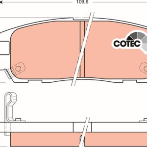 Set placute frana TRW GDB1187 ISUZU TROOPER III 2,999 cmc (4JX1) diesel 160 TRW GDB1187