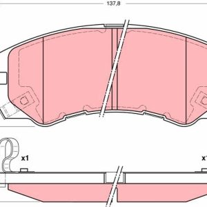 Set placute frana TRW GDB3162 ISUZU TROOPER III 3,494 cmc (6VE1) benzina 215 TRW GDB3162