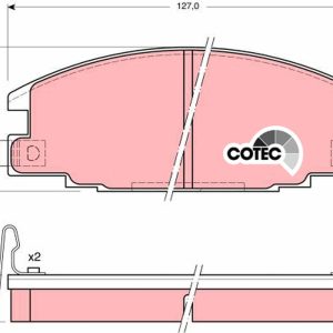 Set placute frana TRW GDB870 ISUZU CAMPO (KB) 2,238 cmc (C223) diesel 53 TRW GDB870