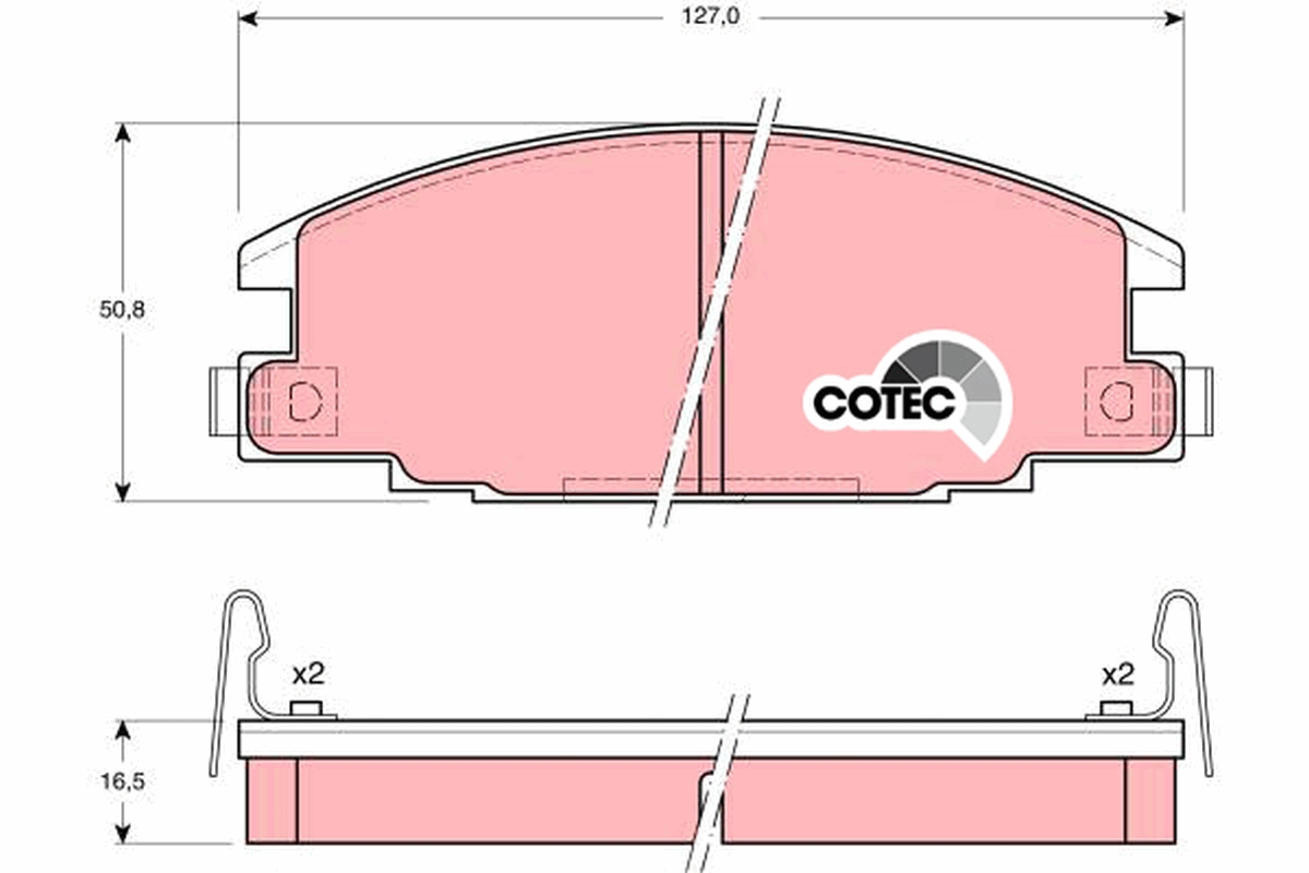 Set placute frana TRW GDB870 ISUZU CAMPO (KB) 2,499 cmc (4JA1) diesel 75 TRW GDB870