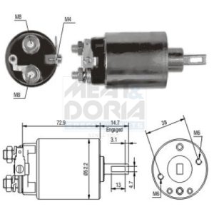 Solenoid electromotor MEAT DORIA 46055 ISUZU CAMPO (KB) 2,238 cmc (C223) diesel 53 MEAT DORIA 46055