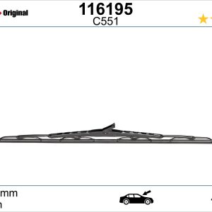 Lamela stergator SWF 116195 ISUZU D-MAX I (TFR, TFS) 2,499 cmc (4JK1-TC) diesel 116 SWF 116195
