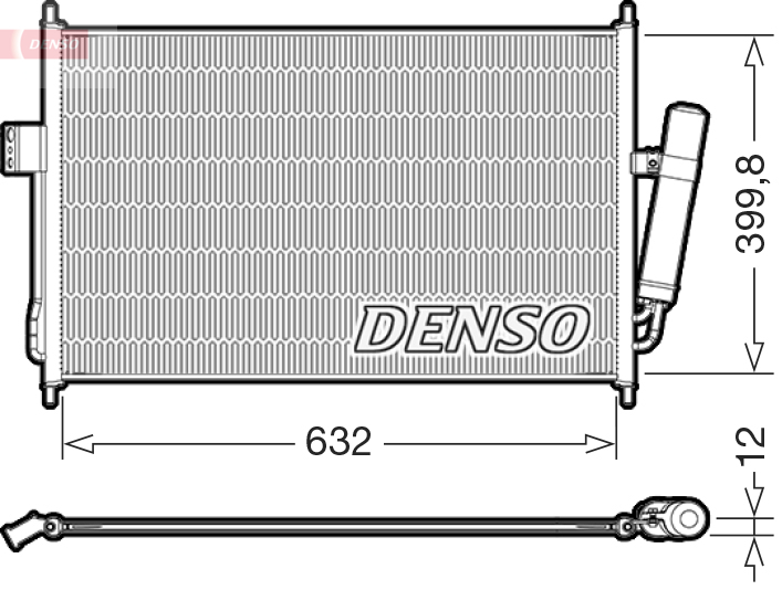 Condensator climatizare DENSO DCN99084 ISUZU D-MAX II (TFR, TFS) 1,898 cmc (RZ4E-TC) diesel 163 DENSO DCN99084