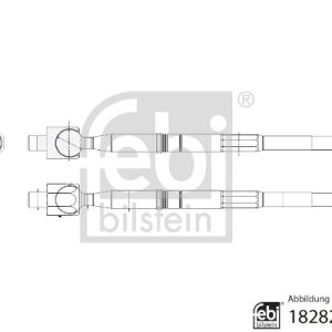 Bieleta directie FEBI BILSTEIN 182828 ISUZU D-MAX II platou / sasiu (TFR, TFS) 2,499 cmc (4JK1-TCY) diesel 163 FEBI BILSTEIN 182828