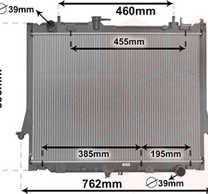Radiator racire motor VAN WEZEL 36012700 ISUZU D-MAX II (TFR, TFS) 2,499 cmc (4JK-1E5-TC, 4JK1-E5S-L) diesel 163 VAN WEZEL 36012700
