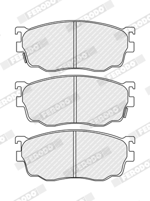 Set placute frana FERODO FDB1557 ISUZU IMPULSE 1,588 cmc (4XE1-V) benzina 97 FERODO FDB1557