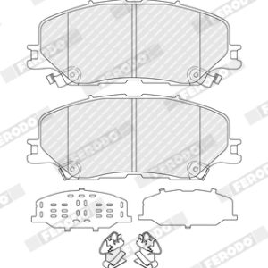 Set placute frana FERODO FDB5542 ISUZU D-MAX III (TFR, TFS) 1,898 cmc (RZ4E-TC) diesel 150 FERODO FDB5542