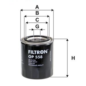 Filtru ulei FILTRON OP 558 ISUZU TROOPER I (UBS) 1,949 cmc (4ZD0) benzina 79 FILTRON OP 558