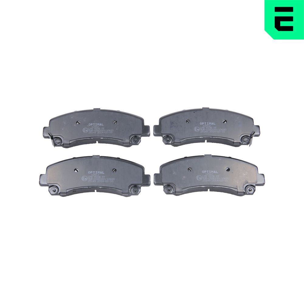 Set placute frana OPTIMAL BP-12562 ISUZU D-MAX II (TFR, TFS) 2,499 cmc (4JK-1E5-TC, 4JK1-E5S-L) diesel 163 OPTIMAL BP-12562