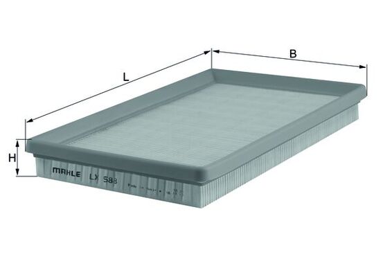 Filtru aer MAHLE ORIGINAL LX 588 ISUZU GEMINI 1,686 cmc (4EE1) diesel 88 MAHLE ORIGINAL LX 588