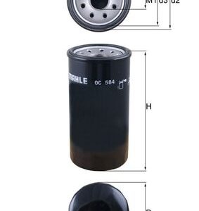 Filtru ulei MAHLE ORIGINAL OC 584 ISUZU D-MAX I (TFR, TFS) 2,499 cmc (4JK1-TC) diesel 116 MAHLE ORIGINAL OC 584