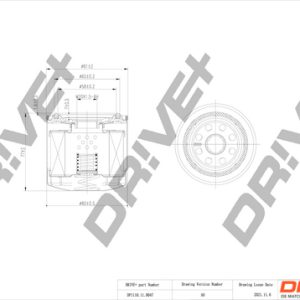 Filtru ulei DRIVE DP1110.11.0047 ISUZU GEMINI LIMUZINA 1,809 cmc (4XF1) benzina 143 DRIVE DP1110.11.0047