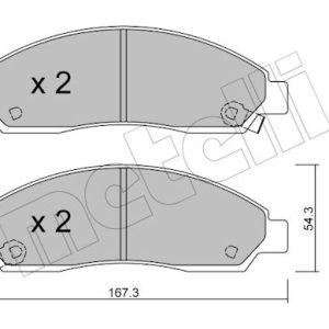 Set placute frana METELLI 22-0731-0 ISUZU D-MAX I (TFR, TFS) 2,999 cmc (4JH1-TC) diesel 131 METELLI 22-0731-0