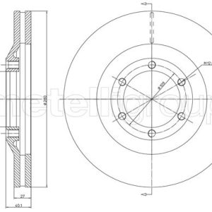 Disc frana METELLI 23-1200C ISUZU D-MAX II platou / sasiu (TFR, TFS) 2,499 cmc (4JK1-TCY) diesel 163 METELLI 23-1200C