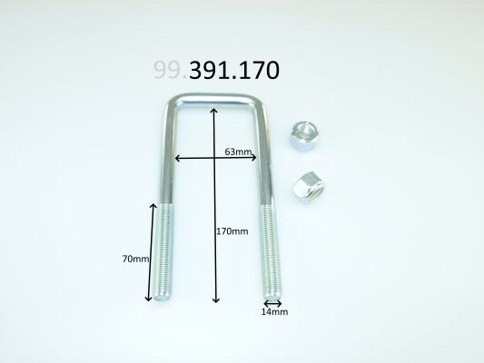 Brida arc CS GERMANY 99.391.170 ISUZU D-MAX II (TFR, TFS) 2,499 cmc (4JK-1E5-TC, 4JK1-E5S-L) diesel 163 CS GERMANY 99.391.170