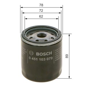 Filtru ulei BOSCH 0 451 103 079 ISUZU TROOPER I (UBS) 2,771 cmc (4JB1-T) diesel 97 BOSCH 0 451 103 079