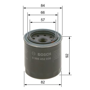 Filtru ulei BOSCH 0 986 452 036 ISUZU TROOPER II (UB) 3,165 cmc (6VD1 (SOHC) benzina 177 BOSCH 0 986 452 036
