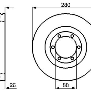 Disc frana BOSCH 0 986 478 437 ISUZU TROOPER II (UB) 3,165 cmc (6VD1 (SOHC) benzina 177 BOSCH 0 986 478 437