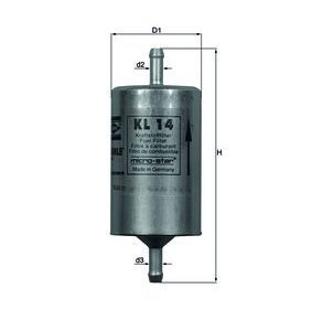 Filtru combustibil KNECHT KL 14 ISUZU TROOPER III 3,494 cmc (6VE1) benzina 215 KNECHT KL 14