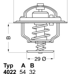 Termostat lichid racire WAHLER 4022.82D ISUZU MIDI caroserie (98000N) 2,189 cmc (4FD1) diesel 61 WAHLER 4022.82D