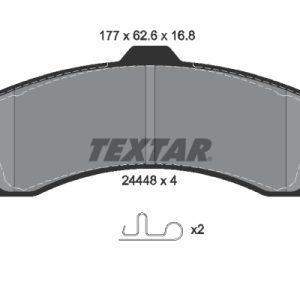 Set placute frana TEXTAR 2444801 ISUZU ASCENDER 4,157 cmc (LL8(254CUL6) benzina 295 TEXTAR 2444801