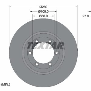 Disc frana TEXTAR 92174803 ISUZU D-MAX II platou / sasiu (TFR, TFS) 2,499 cmc (4JK1-TCY) diesel 163 TEXTAR 92174803