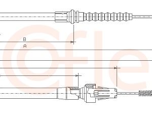 Cablu frana de parcare COFLE 92.17.2701 ISUZU CAMPO (KB) 2,238 cmc (C223) diesel 53 COFLE 92.17.2701