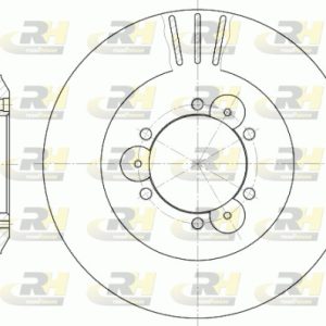 Disc frana ROADHOUSE 6560.10 ISUZU TROOPER III AUTOTURISM DE TEREN, DESCHIS 2,999 cmc (4JX1T) diesel 160 ROADHOUSE 6560.10