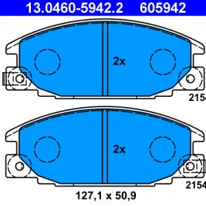 Set placute frana ATE 13.0460-5942.2 ISUZU TROOPER I (UBS) 2,771 cmc (4JB1-T) diesel 97 ATE 13.0460-5942.2