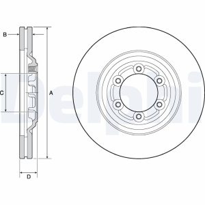 Disc frana DELPHI BG4697C – ISUZU | AutoRival