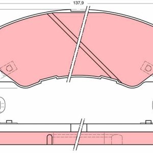 Set placute frana TRW GDB1186 – ISUZU | AutoRival
