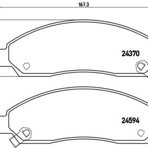 Set placute frana BREMBO P 34 005 – ISUZU | AutoRival
