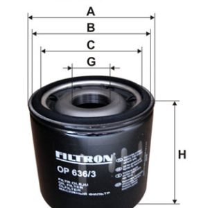 Filtru ulei FILTRON OP 636/3
