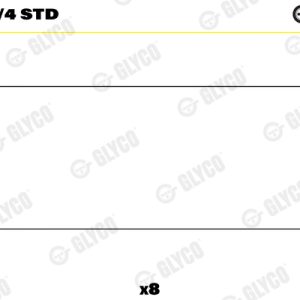 Cuzineti biela GLYCO 01-4131/4 STD – ISUZU | AutoRival