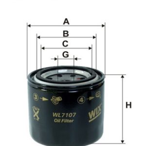 Filtru ulei WIX FILTERS WL7107 – ISUZU | AutoRival