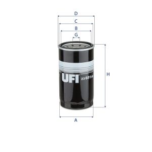 Filtru ulei UFI 23.651.00 – ISUZU | AutoRival