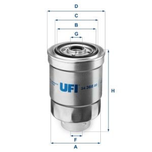 Filtru combustibil UFI 24.366.00 – ISUZU | AutoRival