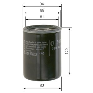 Filtru ulei BOSCH 0 986 452 064
