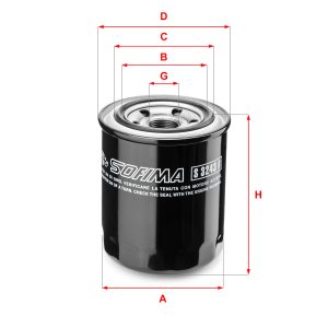Filtru ulei SOFIMA S 3243 R – ISUZU | AutoRival