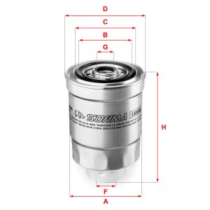 Filtru combustibil SOFIMA S 9310 NR – ISUZU | AutoRival
